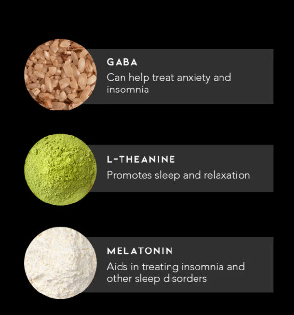 A black and white image of three different types of sleep products.