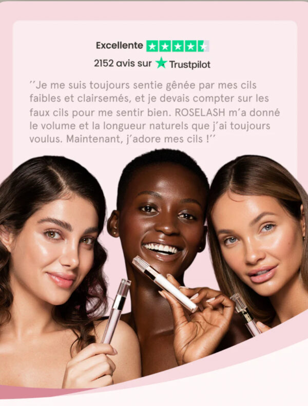ROSEGOLD PARIS ROSE LASH ADVANCED SERUM – Eyelash Enhancing Treatment (3mL / 0.1 fl oz) - Image 5