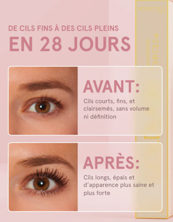 ROSEGOLD PARIS GOLDLASH MASCARA BOOSTER – Lash Primer & Enhancer (0.23 fl oz / 7mL) - Image 4